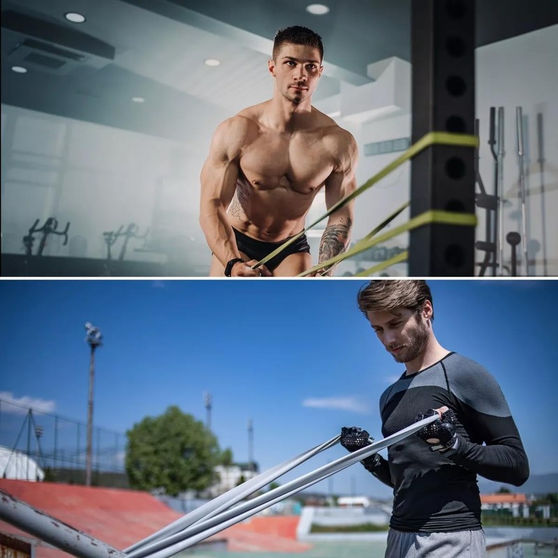 Exercise Resistance Bands, 4 Pack Exercise Bands, Leg Resistance Band