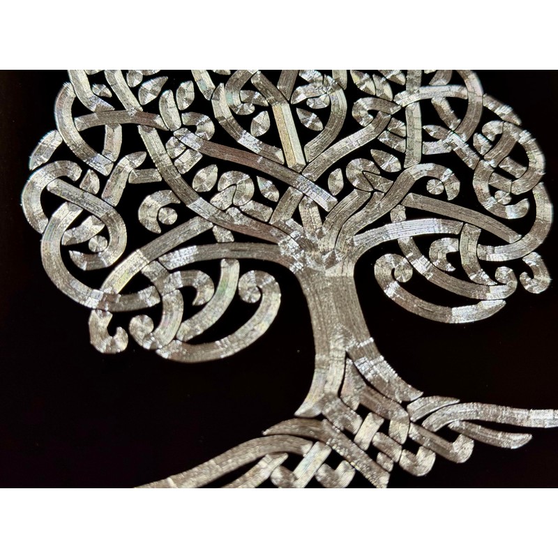 Celtic Tree of Life Car Tag Diamond Etched Vanity Front