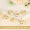 ANBALA Opal Rhinestone Hair Clips, Opal Crystal Hair Clamps, Fancy