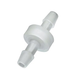 HSCGIN 6PCS Plastic Check Valve 1/4 inch (6mm) or Hose Barb Non Return Anti Ozone Stop Valve Oil Resistant Suitable for Water Fuel Oil Air Gas
