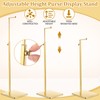 Maitys 4 Pack Purse Display Stands, Adjustable Height Handbag Display