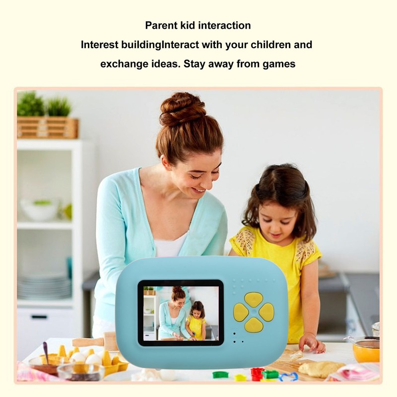 Instant Print Camera with Printer Paper 16MP 1080P MP3 Music