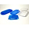 Sana Enterprises Butter Dish (Blue) with Lid (Clear) Lightweight Butter