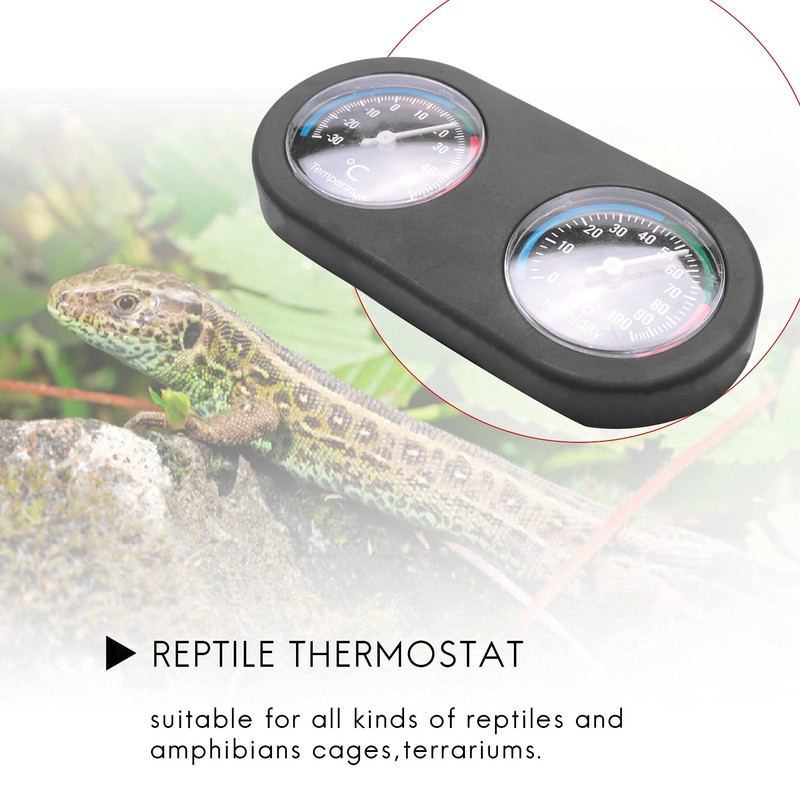 Katigan Hygrometer Reptile Tank Thermometer Temperature Humidity Monitor for Vivarium
