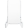 Plymor Brand Clear Acrylic Flat Back Easel with Shallow Support