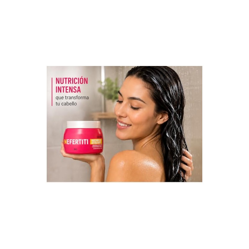 Nefertiti MASCARILLA REVITALIZANTE SATEEN PROTEINA DE TRIGO 350 GR