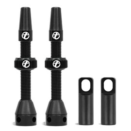 Presta Tubeless Valve Stem 110mm,Super Light Alloy for Tubeless Tires-2 Tubeless Valve Stem (with Aluminum Alloy Valve Cap) + Valve Core Removal Tool(Black)