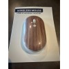 Vivitar Target Bullseye's Brown Wood Style Vivitar Wireless Computer Mouse