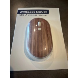 Vivitar Target Bullseye's Brown Wood Style Vivitar Wireless Computer Mouse NEW