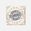 Unbranded Florence Grunge Welcome Travel 4'' X 4'' Square Wooden