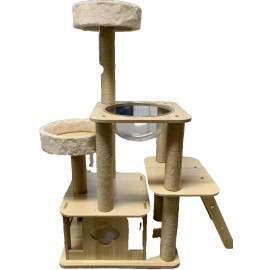 Dreamland Cat climbing frame Perches &Cat Bowl Pet House Bed Toy Kitten.