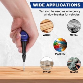WORKPRO 5"Automatic Center Punch for Metal Adjustable Spring Loaded Center Punch