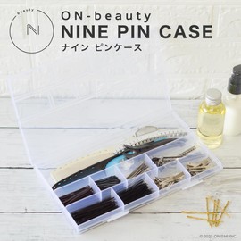 ON-beauty NINE Pin Case, PP Pin Comb Clip Storage Case, Clear Type, Organize Organization, Compact, Simple, Basic, Easy to Open, One-touch Type, Anti-Slip, For Commercial Use, Professional, Beauty