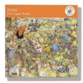 1000 Piece Jigsaw Puzzle - 'The Harvest' Artistic Design from the Brambly Hedge Series - Full Image Poster Included