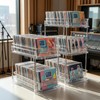 IPENP Clear CD Organizer, 3-Tier Sliding Drawer Storage Shelf -