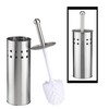 Bambelaa! Toilet Brush with Holder Toilet Brush Holder Stainless Steel