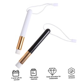 Beavorty 2pcs Eyelash Cleaning Brush Multifunctional Makeup Applicator for Eyelash and Bristles Portable and Easy to Clean for Nose Shadow and Makeup