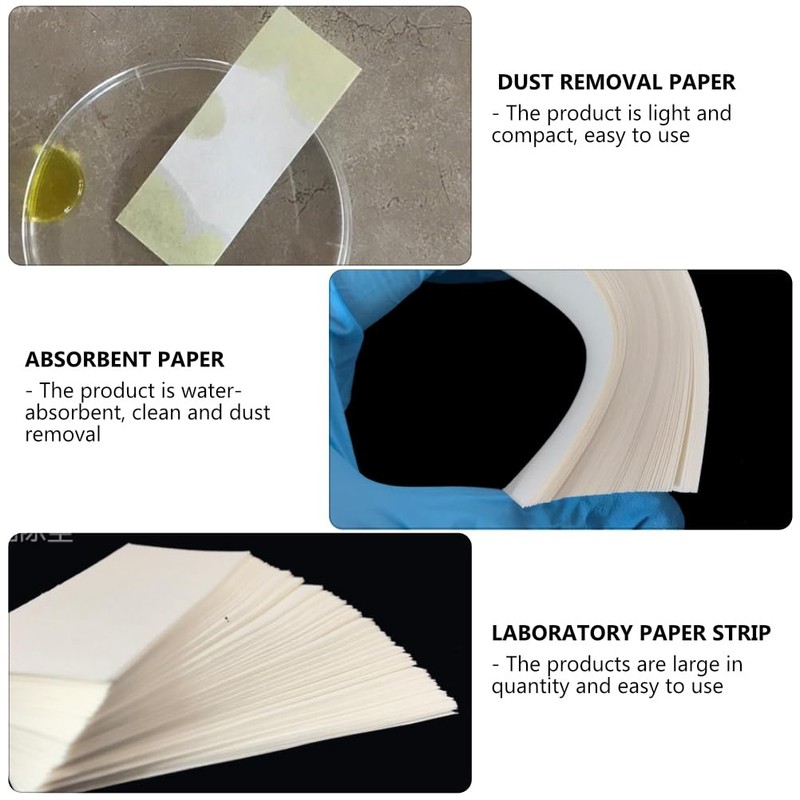 ibasenice 1000Pcs Chromatography Paper Strip - Paper Chemistry Laboratory Removal