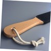 Baluue 2pcs Wooden Handle Foot File Double Sided Callus Remover