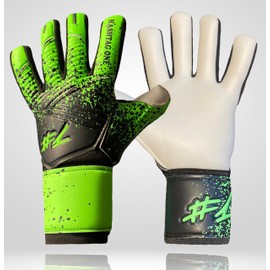 #1 Hashtagone Goalkeeper Gloves, Men and Adults, Children and 4 mm Professional Grip, Various Sizes and Colours, 9