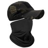Jarseila Men's Camo Baseball Cap with Face Masks, Military Cap