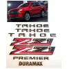 GM Auto 7PCS Matte Black Tahoe Premier Duramax Red Black
