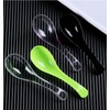 50 PCS Disposable Clear Plastic Asian Soup Spoons - Tasting