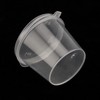 ZEONHEI 200 PCS 1oz Clear Round Hinged Pots, Sauce Pots