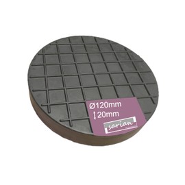 120 x 20 mm Rubber Pad with Waffle Surface for Trolley Jack and Lifting Platforms