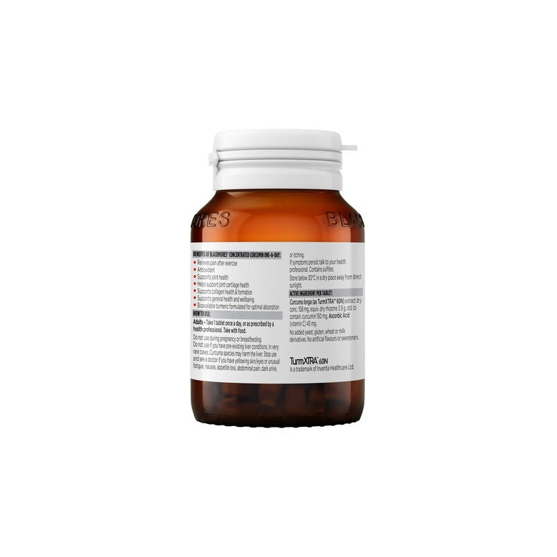 Blackmores Concentrated Curcumin One-A-Day 60 Tablets