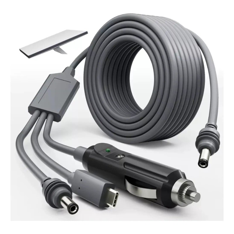10m Cable Alimentador Dc Starlink Mini Auto Convertidor 12v