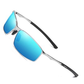 YUIOOISH Polarised Sunglasses for Men and Teenagers, UV400 Fashion Sunglasses for Drivers, Metal Frame, Cool Sports Glasses, K01