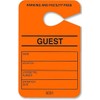 Astro Bright Orange Parking Permit - Guest Pass - Numbered