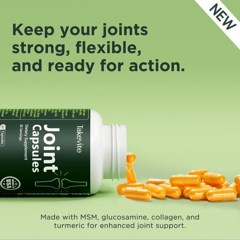 Takevite SuperJoint Non-Vegan Joint Support Capsules – Advanced Blend with