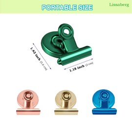 Lissaberg 8 PCS Magnet Clips, Magnetic Fridge Magnets Clips for Whiteboard, School Office, Photo, Refrigerator Magnet Magnetic Clips Locker Decorations, 8clips