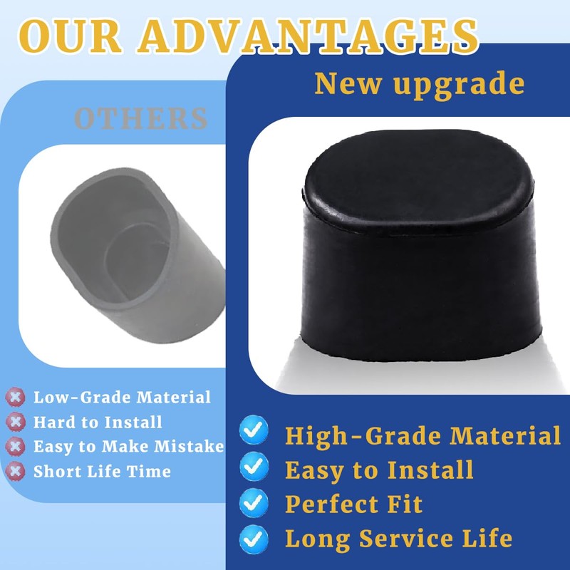 GTPARTES N074647 Table Saw Stand Foot Rubber Pad Compatible with