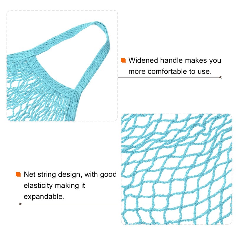 sourcing map Cotton Mesh Bag, 15x13.8 Reusable Washable Mesh Net