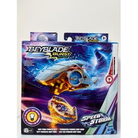 Beyblade Burst Surge White Gold Shark Launcher Light Up Rt Spin Top Hyperion H6