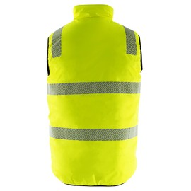 JORESTECH Hi Vis Reversilble Insulated Safety Vest with Reflective thermal Transfer Strips