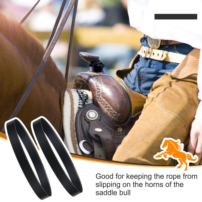 20 Pieces Dally Wraps Horse Rubber Roper Wrap Saddle Horn