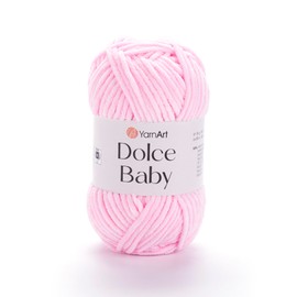 YarnArt Dolce Baby – Soft Chenille Velvet Yarn, 50g (1.76 oz), 93 yds – Plush, Medium-Weight Yarn for Amigurumi, Baby Blankets, Crochet, Knitting & DIY Craft Projects (750)