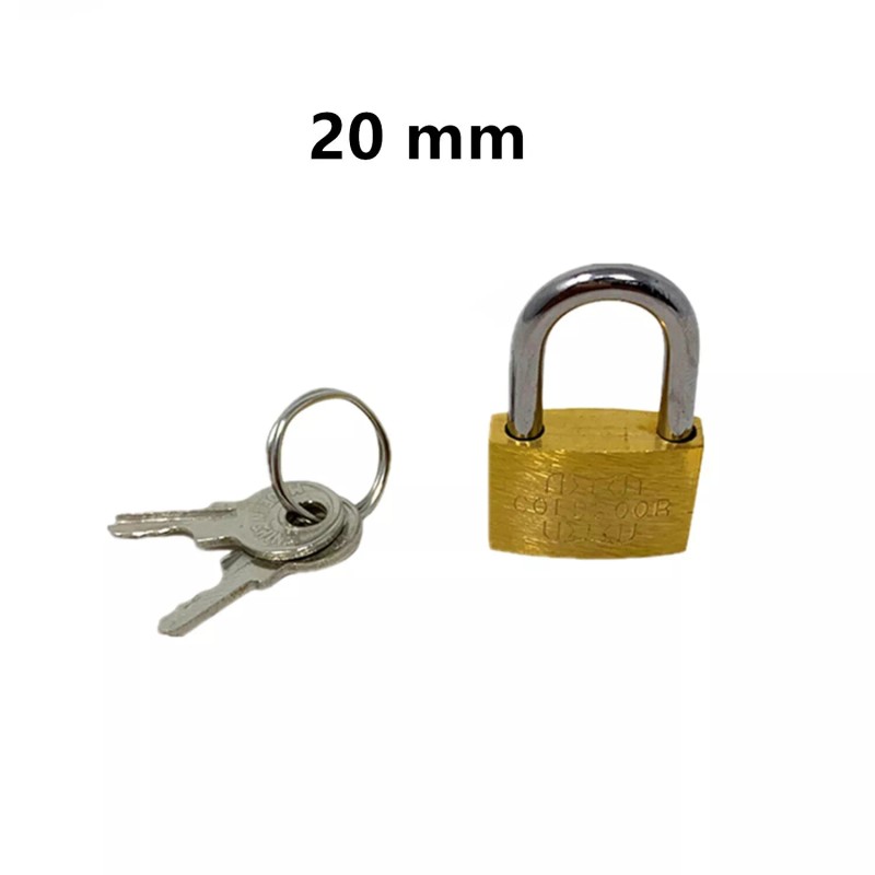 12 Pcs Small Metal Padlock 20mm-30mm Mini Brass Lock With