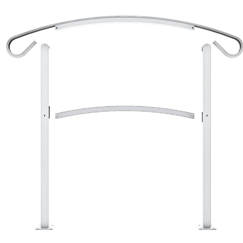 HandiRail 3-Step Aluminum Rail Kit, White
