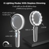 HUIBOER 45X Magnifying Glass with Light for Reading – Large