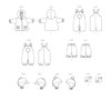 BUTTERICK B6969A Infants' Jacket, Overalls, Pants, Hats and Mittens A