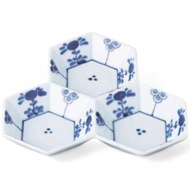 Takumikaze Arita Ware 5.1 inches (13 cm) Plate, Scale, Fuyo Bishamon, 3-Piece Platter, Made in Japan