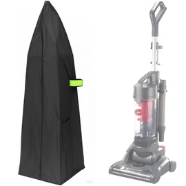 Chuanke Upright Vacuum Cleaner Storage Bag 420D PVC Dustproof and Waterproof Cleaner Protective Black Cover