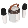 Wireless Karaoke Speakers RGB Light Bluetooth5.3 Speaker with 2 Wireless
