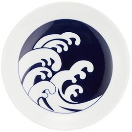 Kihara 9767 Bean Plate Wave Diameter 4.2 x Height 0.7 inches (10.8 cm) x Height 0.7 inches (1.8 cm)