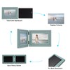 WISADD Horizontal 5X7 Picture Frames Double Hinged Wood Folding Photo